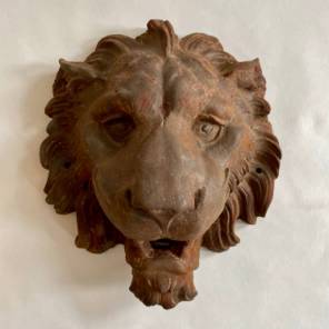 A 19th C. Fountain Lion Head
